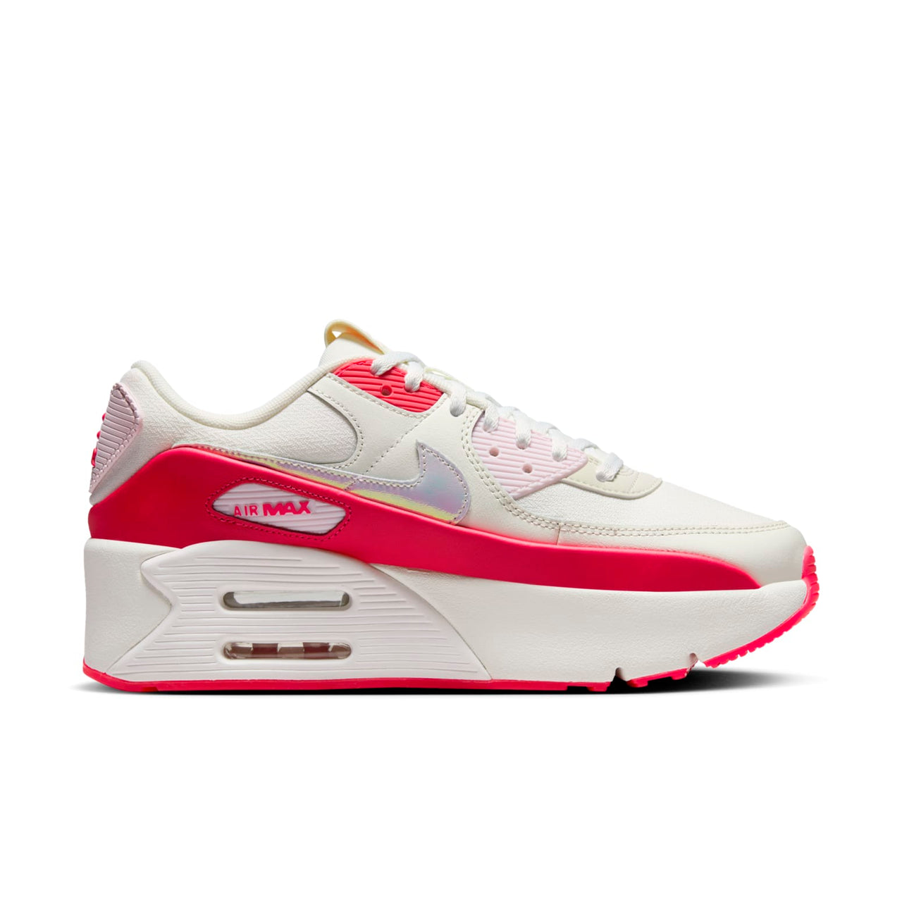 (WMNS) Nike Air Max 90 LV8 'Sail Siren Red' HF5073-133