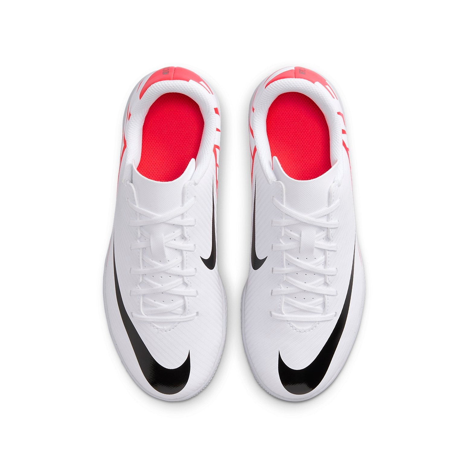 (GS) Nike Jr. Mercurial Vapor 15 Club Indoor 'White Bright Crimson' DJ5955-600