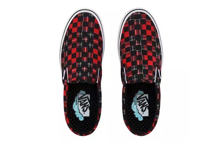 Vans Comfycush Slip-On 'Plaid Checkerboard - Red' VN0A3WMDTG7