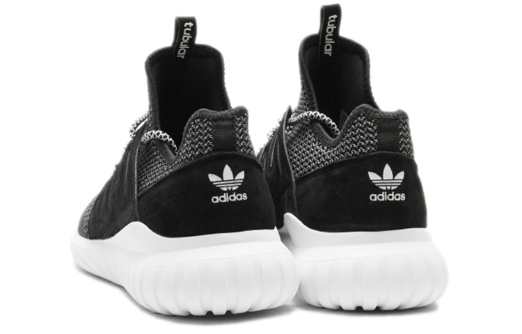 adidas Tubular Cozy Breathable Running Shoes Black White Unisex 'Black White' BA7718