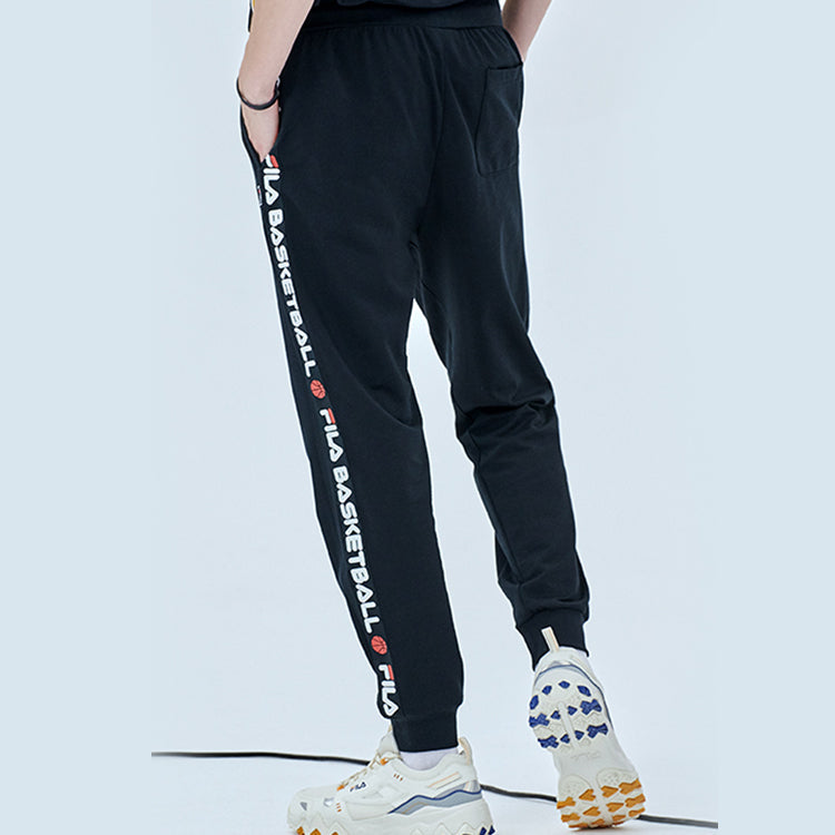FILA FUSION Basketball Alphabet Printing Sports Pants Black T11M022606F-BK