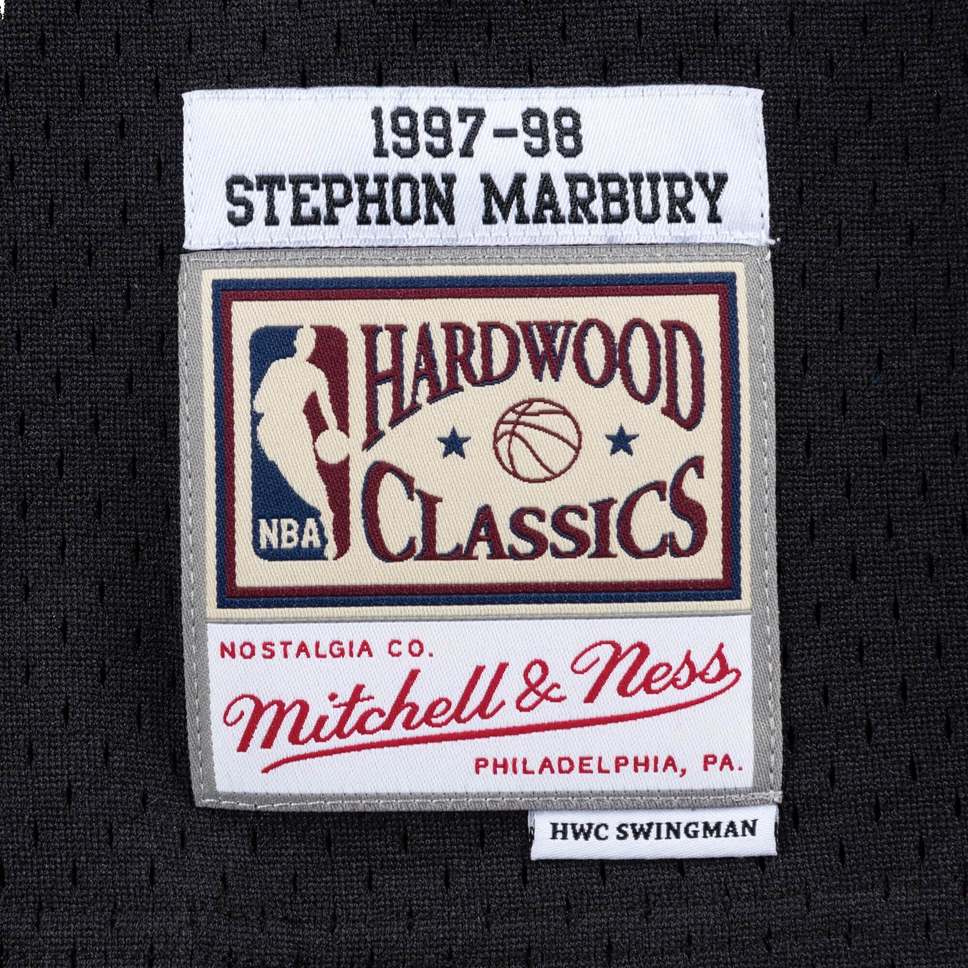 Mitchell & Ness x NBA Minnesota Timberwolves 1997-98 Swingman Jersey 'Stephon Marbury 3' SMJYGS18393-MTIBLCK97SMB