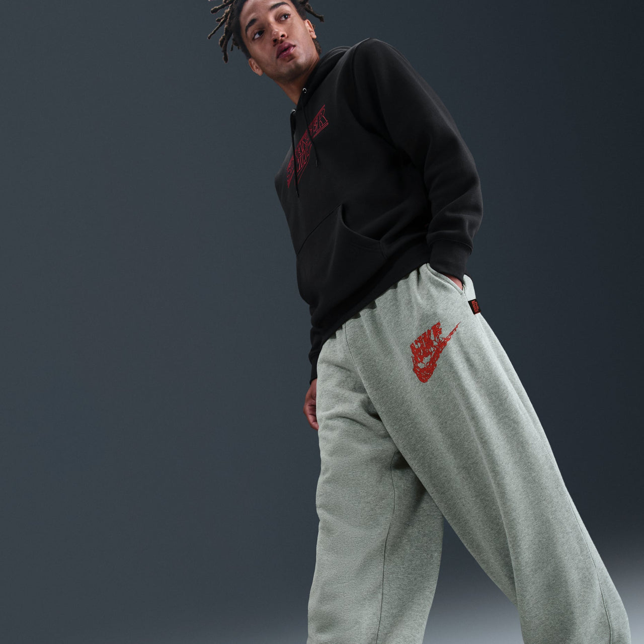 Nike x Stranger Things Sweatpants 'Grey' IB5668-063