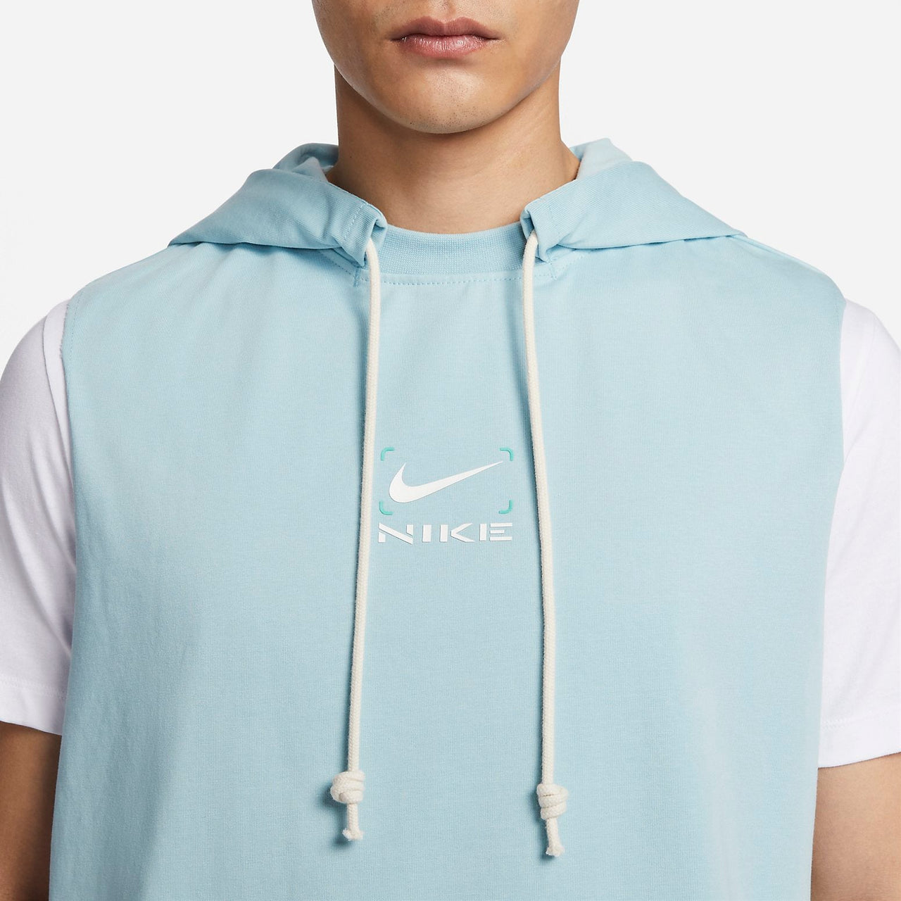 NIKE DRI-FIT Sweat-Wicking Sleeveless Hooded Vest 'Blue' FJ7224-442