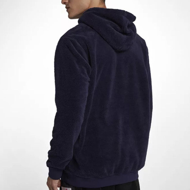 Men's Air Jordan Flight Fleece Stay Warm Contrasting Colors Sports Blue AH6251-416