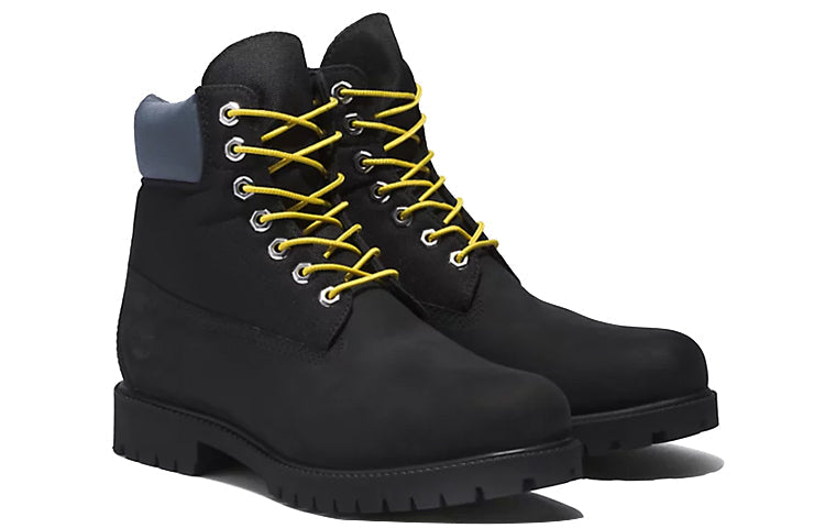 Timberland Heritage 6 Inch Waterproof Boots 'Black Regenerative Leather' A5RVZ015