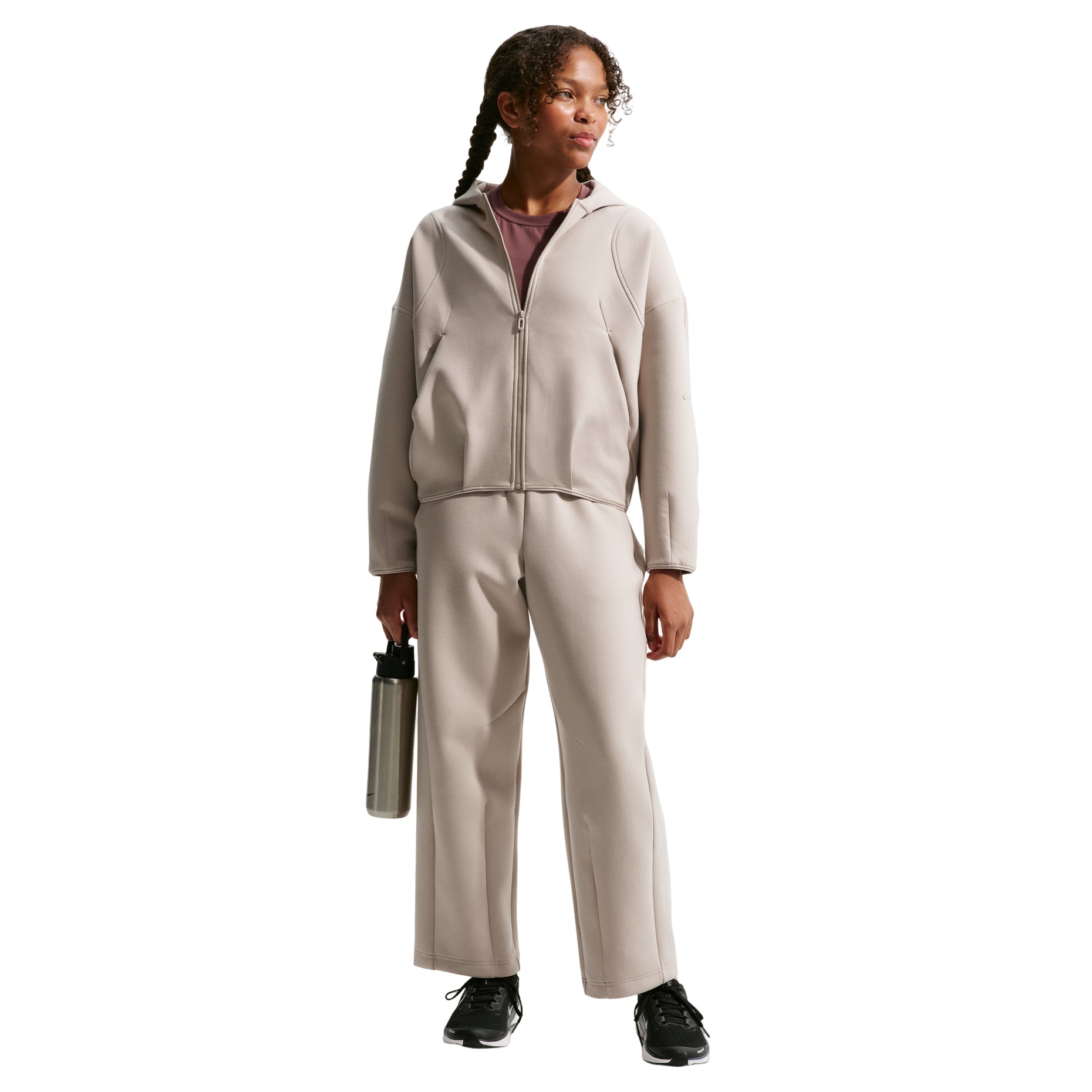 (WMNS) Nike MAVN Therma-FIT Knit Full-Zip Hoodie 'Cream II Black' IM1763-236