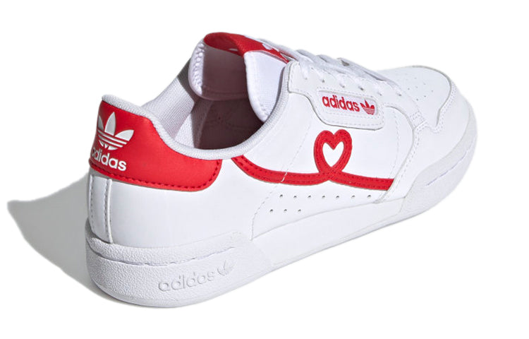 (GS) adidas Continental 80 J 'White Red' FY2578