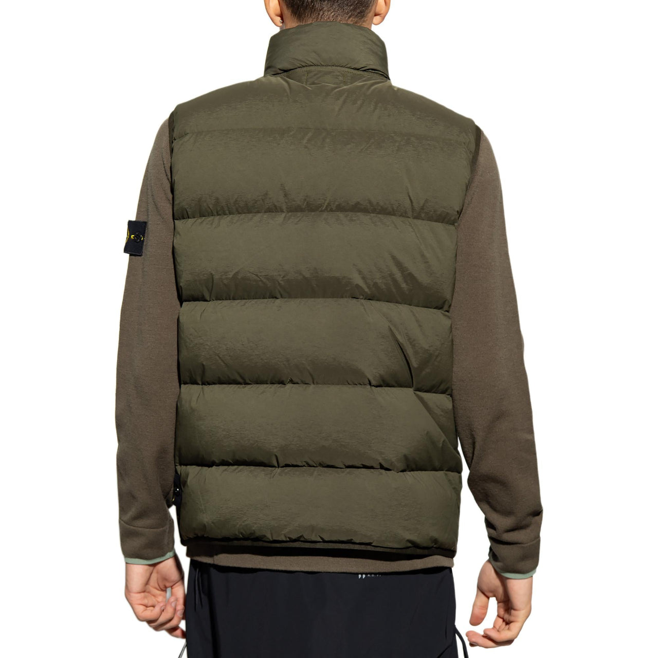 STONE ISLAND Logo Patch Puffer Gilet 'Olive Green' 7915G1428-V0058