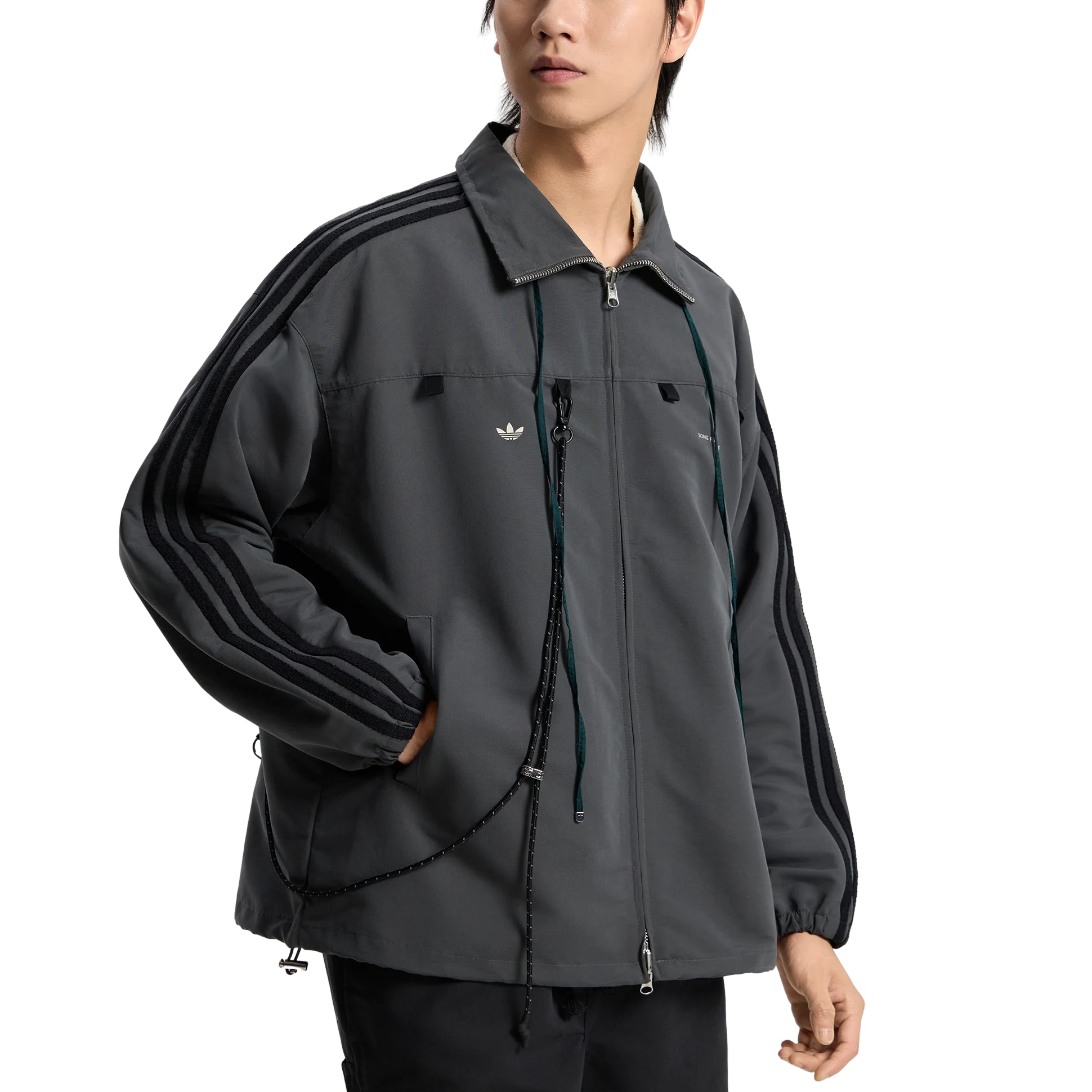 adidas x SFTM 007 Track Top 007 Track Jacket Asia Sizing 'Grey Six' KS1340
