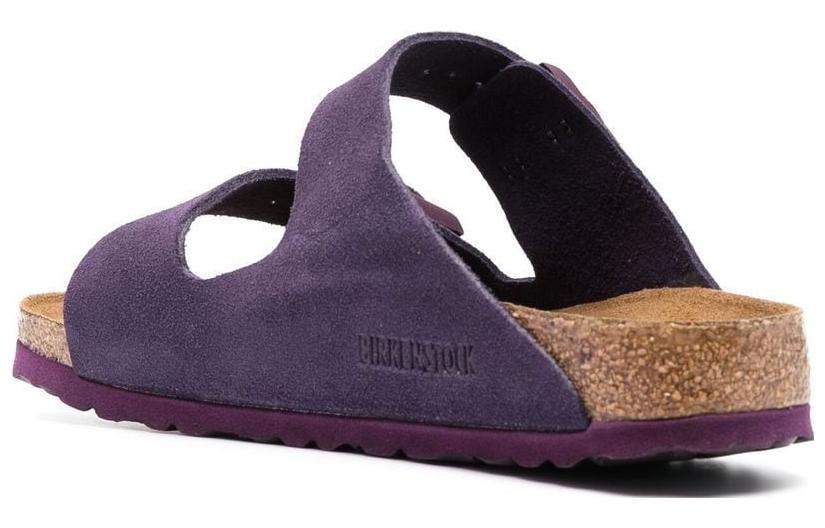 Birkenstock Arizona Soft Footbed Suede Leather Narrow Fit Sandals 'Wine' 1021265
