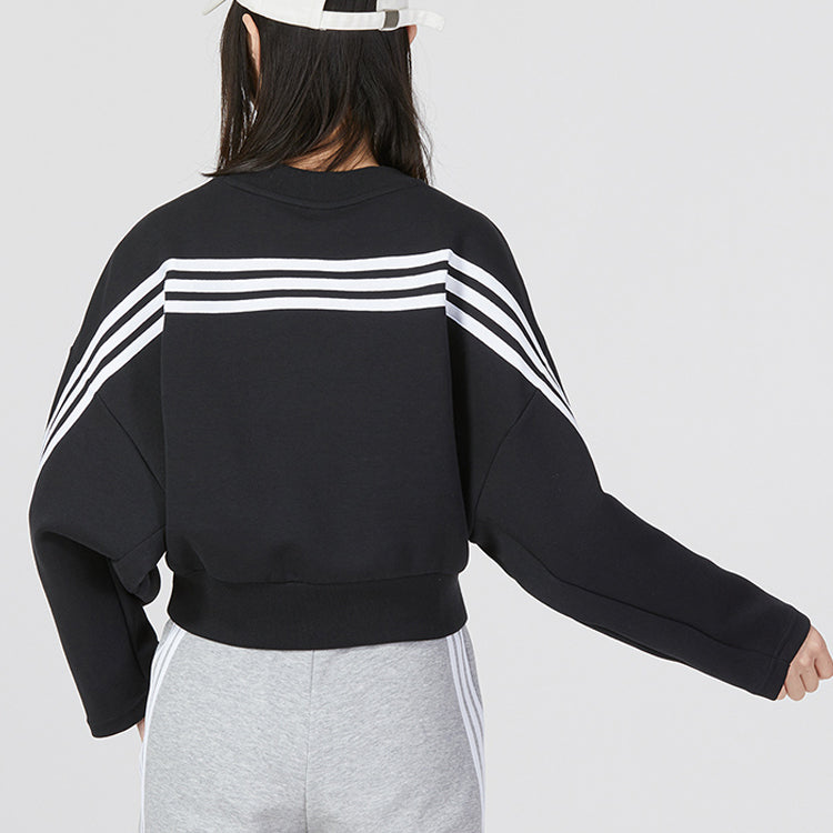 (WMNS) adidas Future Icons 3-stripes Sweatshirt 'Black' IB8494