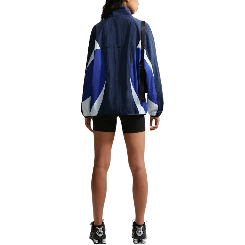 (WMNS) Nike Sportswear Oversized Track Jacket 'Midnight Navy Old Royal White' IM8402-411