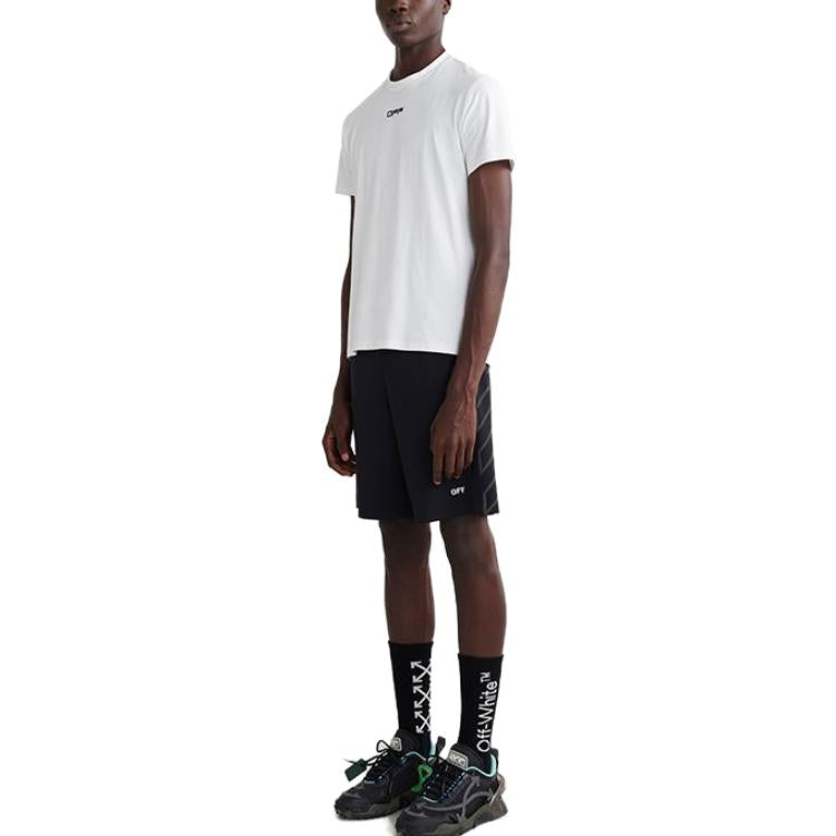 Off-White Arrow Outline S/S Sport T-Shirt 'White Black' OMVA025C99FAB0010110