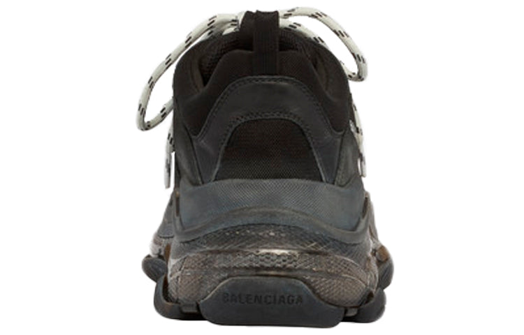 (WMNS) Balenciaga Triple S Trainer 'Black Clear Sole' 544351W09O11000