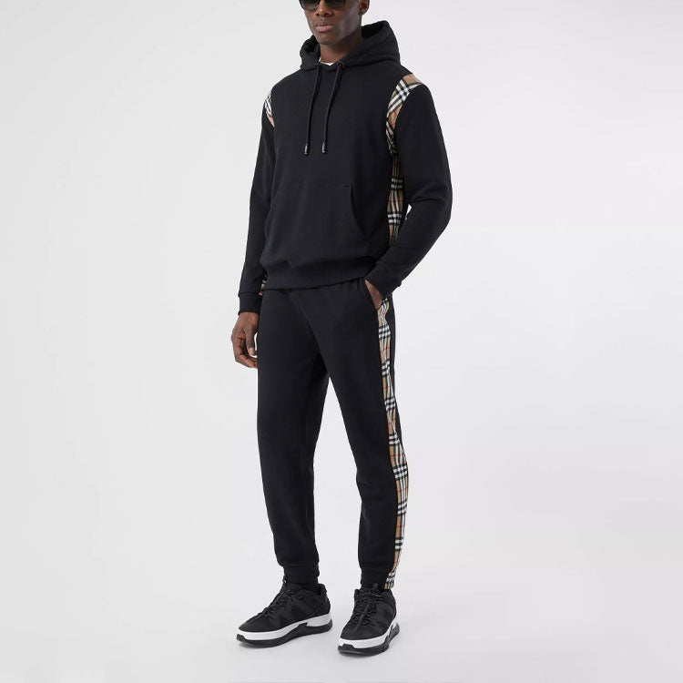 Burberry Vintage Check Splicing Male Black 80262721