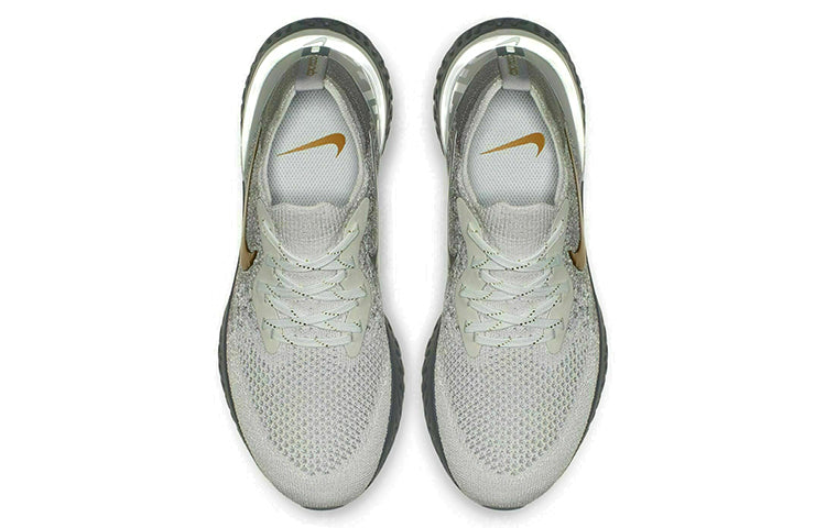 (WMNS) Nike Epic React Flyknit Premium 'Vast Grey Gold' AV3048-070