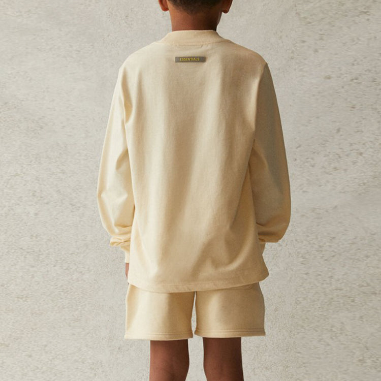 (GS) Fear of God Essentials SS21 Long Sleeve Tee Buttercream/Cream FOG-SS21-521