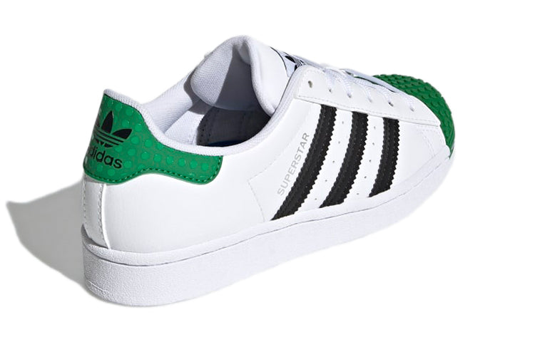 (GS) adidas Lego x Superstar J 'White Green' H03957