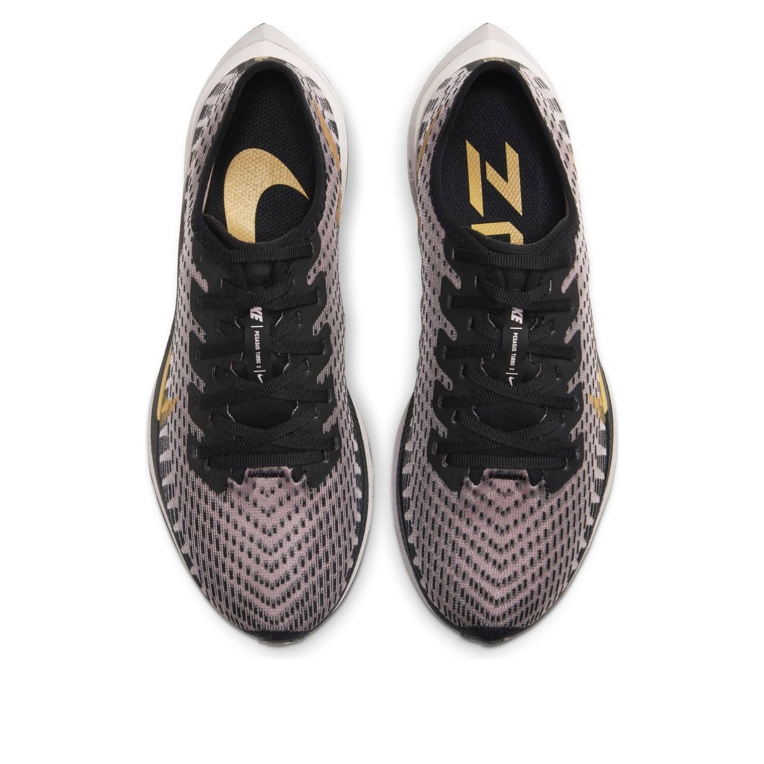 (WMNS) Nike Zoom Pegasus Turbo 2 'Black Chalk Gold' AT8242-007