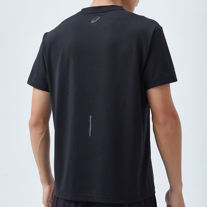 ASICS Reflective Logo Running T-Shirt 'Black' 2011C449-002