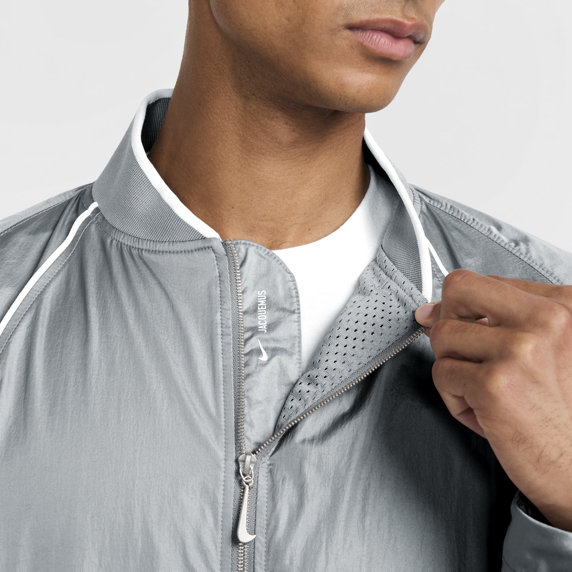 Nike x Jacquemus Track Jacket Asia Sizing 'Silver' FV5698-073