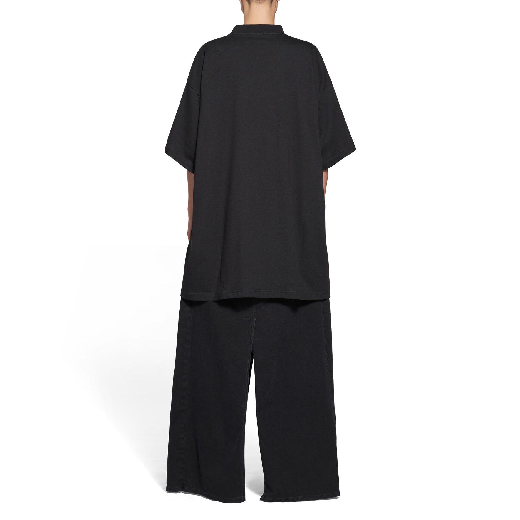 Balenciaga Post It T-Shirt Oversized 'Washed Black' 739028TOVD41055