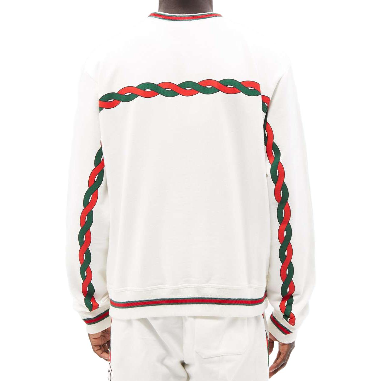 Gucci Cotton Sweatshirt With Interlocking G 'White' 692351-XJD7R-9125