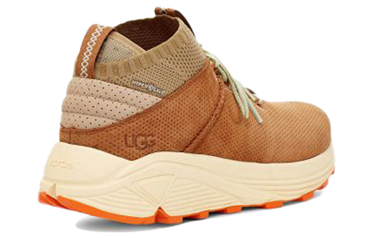 UGG Miwo Cowhide Breathable Mesh Sports Shoe Brown 1108039-OAK