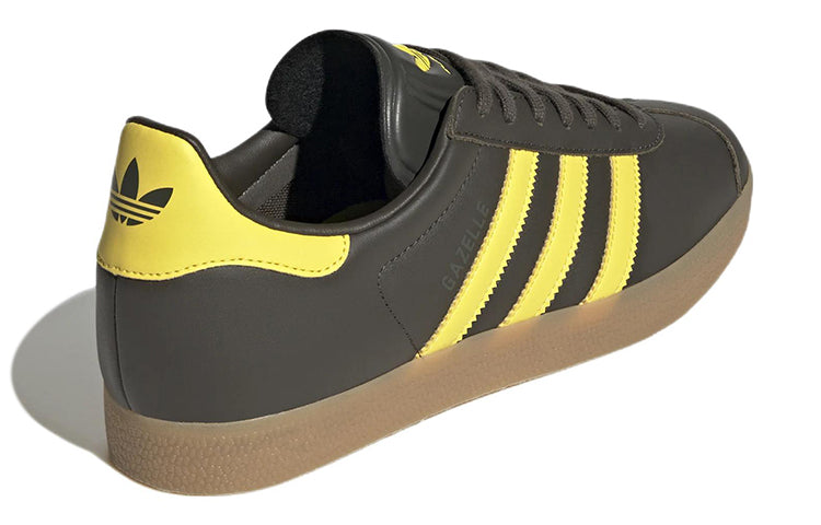 adidas Gazelle Shoes 'Shadow Olive Impact Yellow' HQ9873