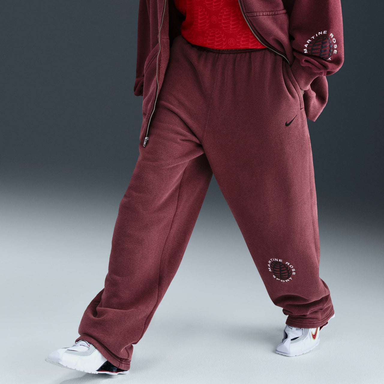 Nike x Martine Rose Fleece Trousers 'Red' HM9033-613