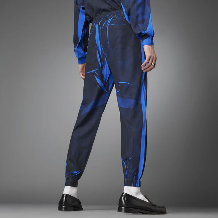 Men's adidas originals x Blue Version Crossover SS22 Casual Colorblock Splicing Logo Sports Pants HD4831