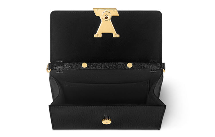 (WMNS) LOUIS VUITTON Pochette Louise Epi Leather Handbag 'Black' M23756