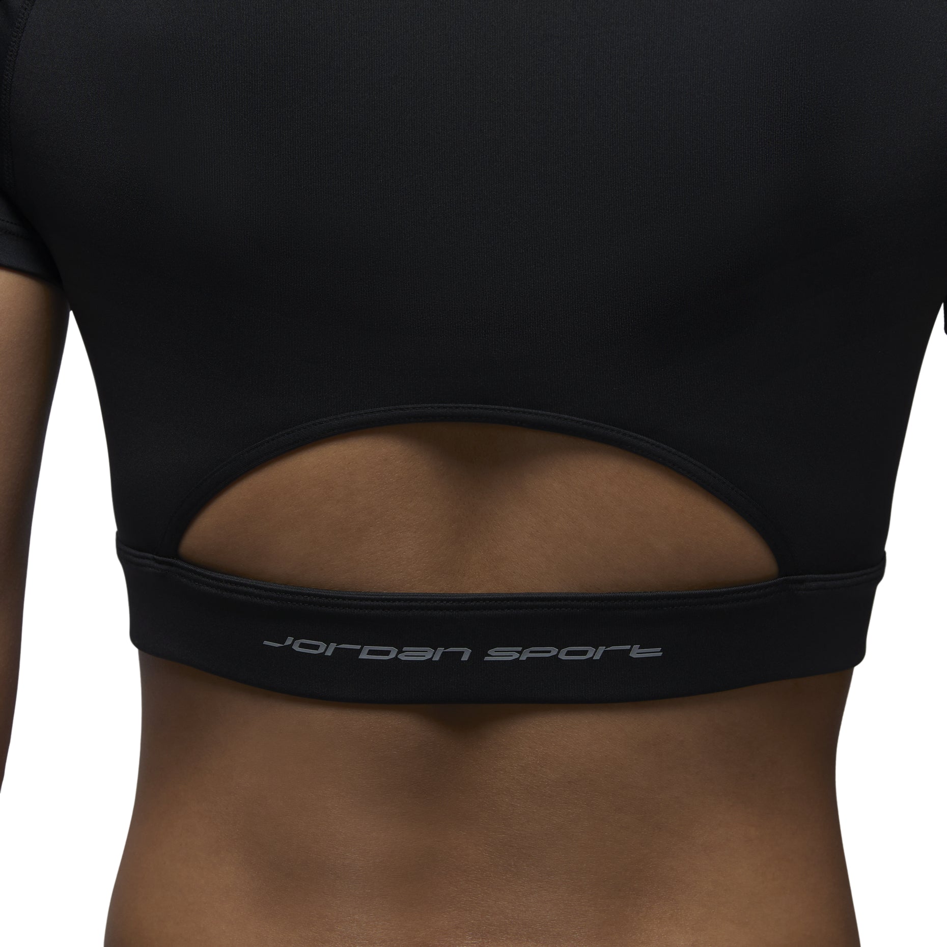 (WMNS) Air Jordan Sport Bodycon Performance T-shirt Asia Sizing 'Black' FV6928-010