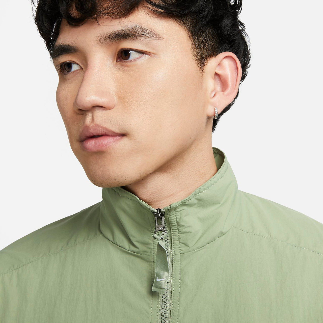 Nike NRG Solo Swoosh Woven Track Jacket 'Oil Green' DQ5201-386
