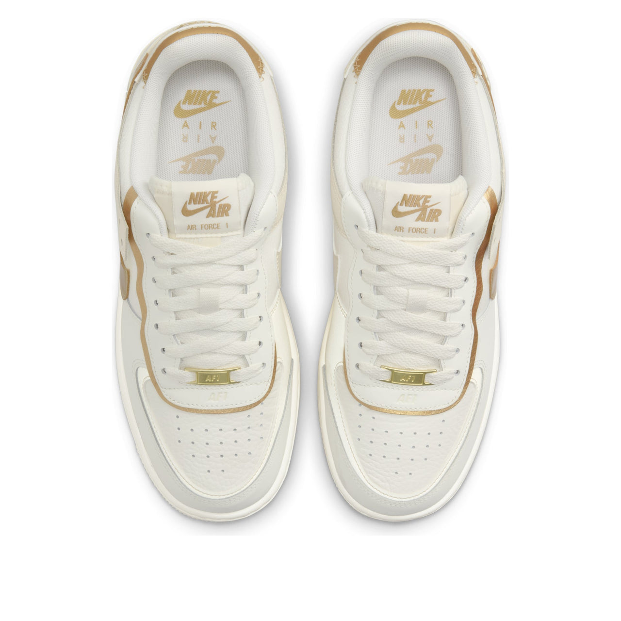 (WMNS) Nike Air Force 1 Shadow 'Sail Metallic Gold' DZ1847-108