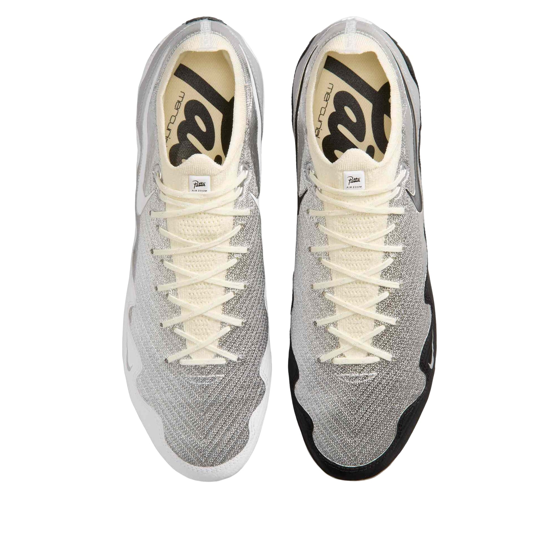 Nike x Patta Mercurial Zoom Vapor 16 Elite FG SE 'Metallic Silver Coconut Milk' IQ3365-001