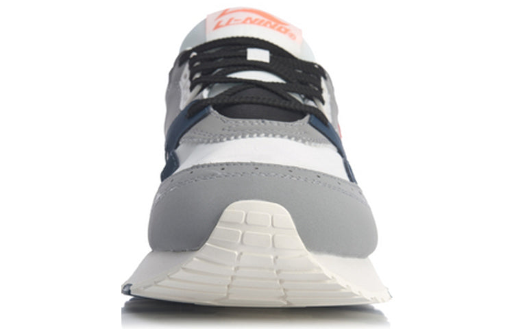 Li-Ning 001 Retro Athleisure Casual Sports Shoes Gray White AGCQ065-4