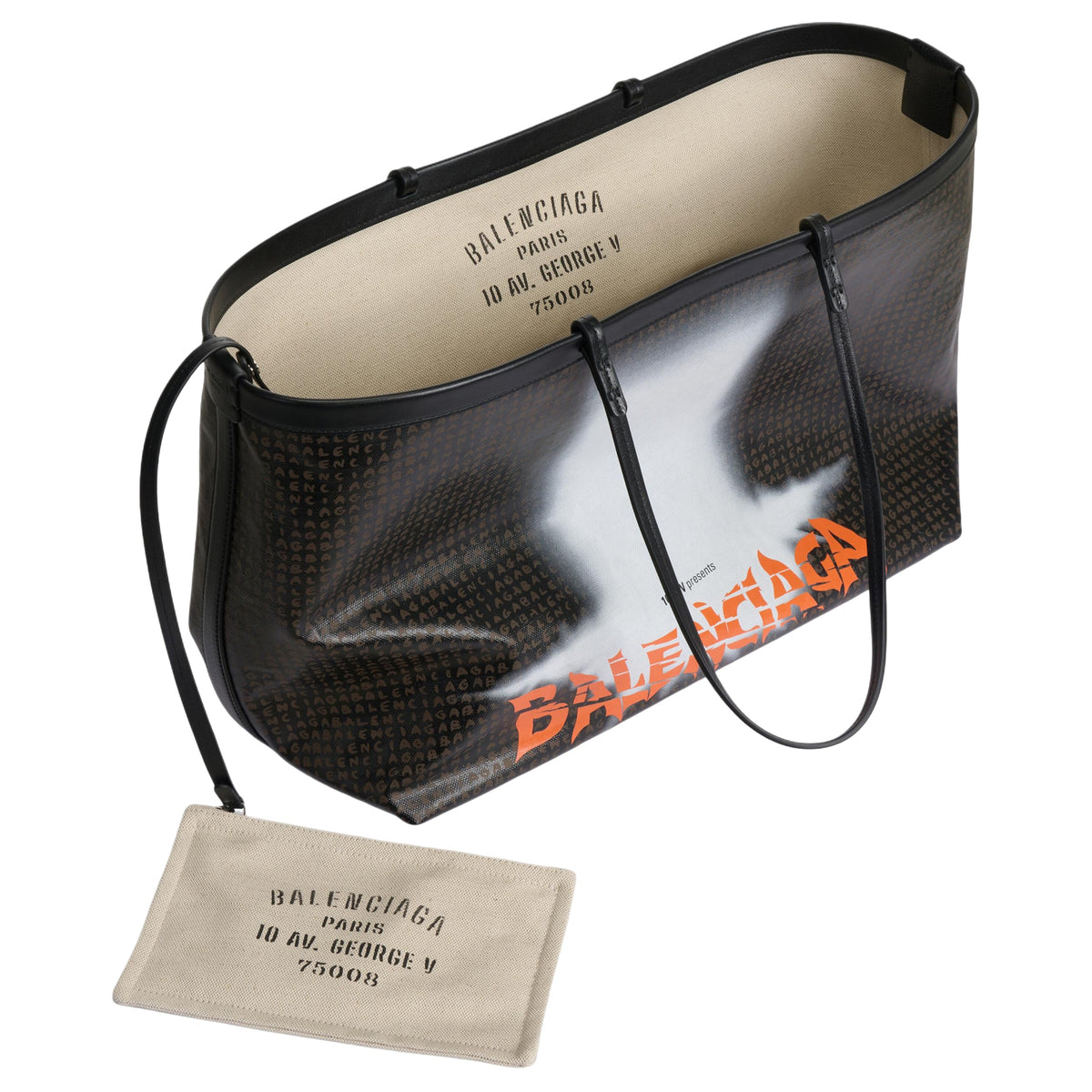 Balenciaga Select Tote Bag Large 'Black Orange' A000QC2ACQE6976
