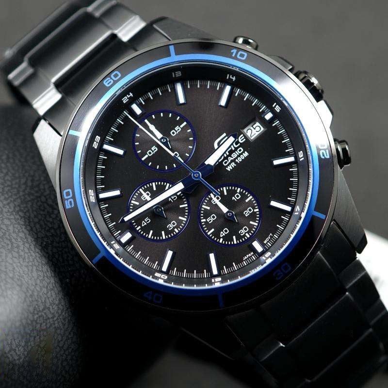CASIO Quartz Waterproof EDIFICE Mens BlueBlack Analog EFR-526BK-1A2
