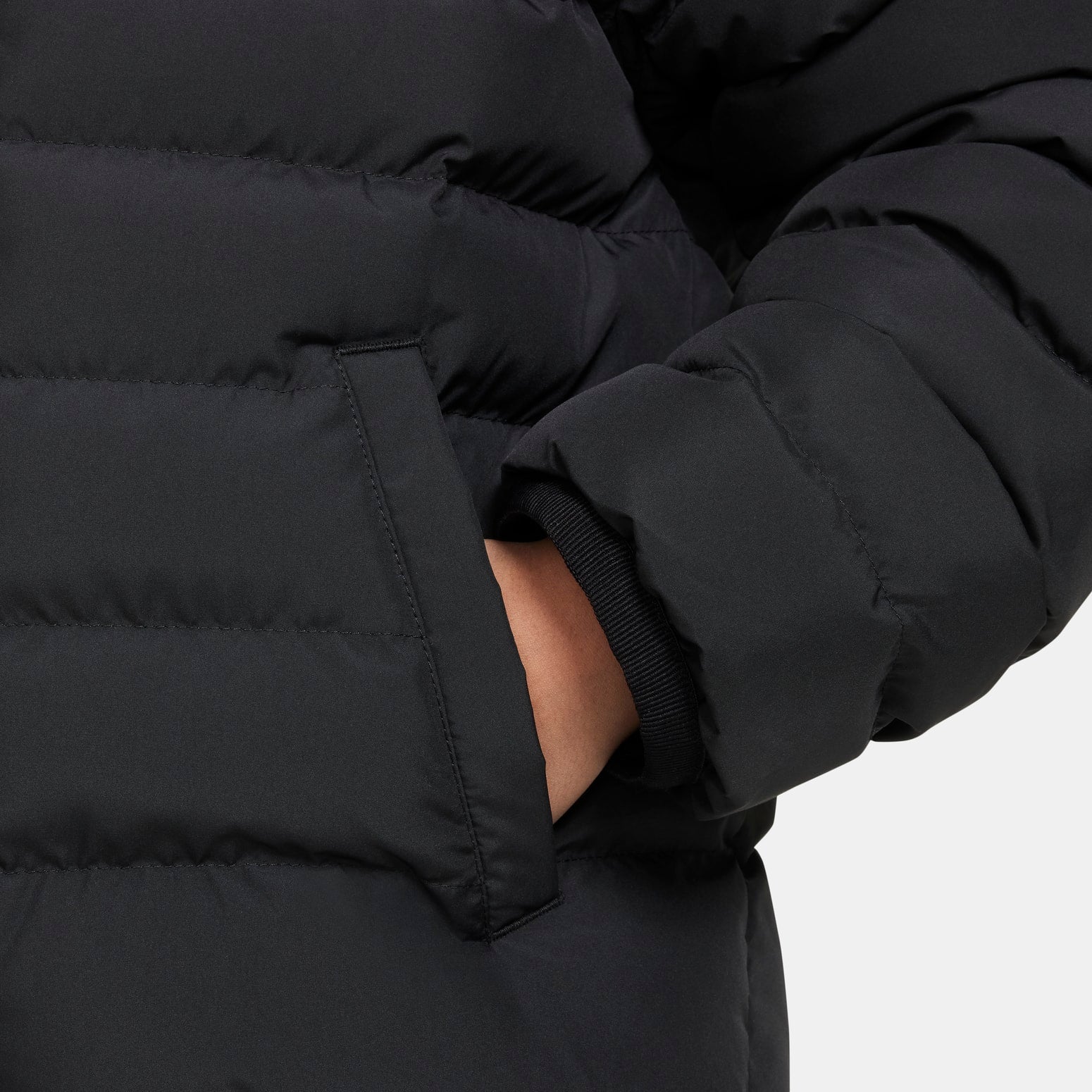 (GS) Nike Sportswear Lightweight Synthetic Fill Loose Hooded Jacket 'Black' FD2845-010