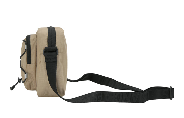 MLB String Drawstring Series LA Los Angeles Dodgers Logo Shoulder Messenger Bag fanny pack Cargo Khaki 32BGD4011-07B