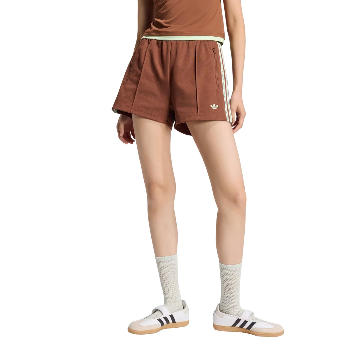 (WMNS) adidas Summer Glow Shorts Asia Sizing 'Preloved Brown' KY3167