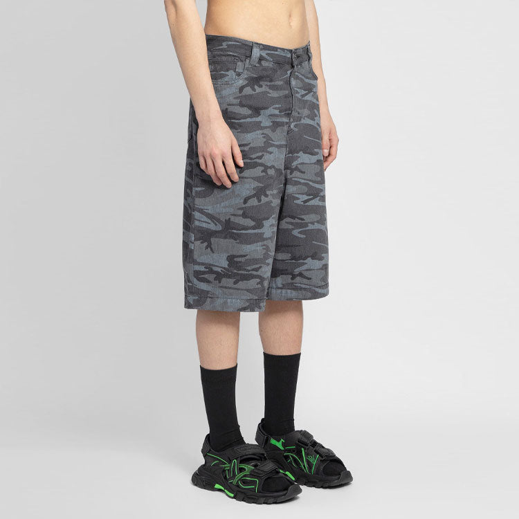 Balenciaga Camouflage Bermuda Short 'Grey' 641464TJW551055