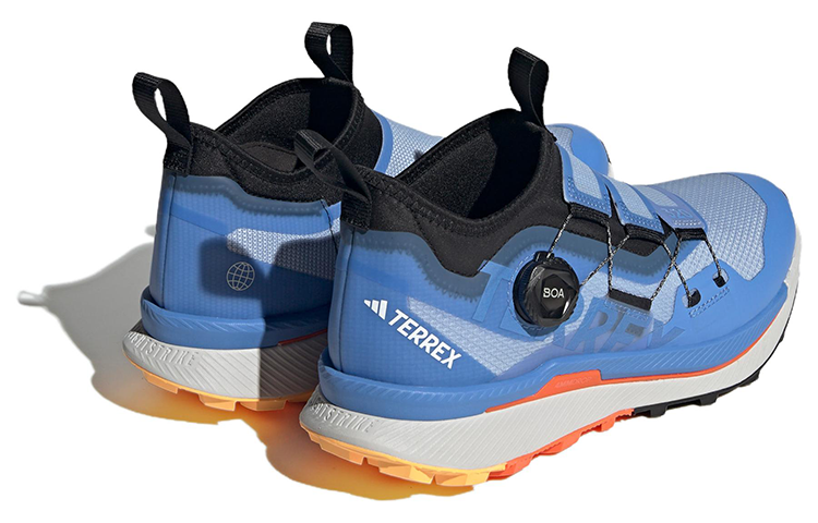 adidas Terrex Agravic Pro Trail Running Shoes 'Blue Dawn Impact Orange' HR1079