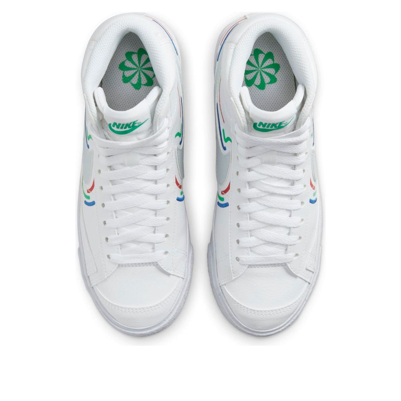 (GS) Nike Blazer mid '77 'White Game Royal University Red' FB8023-100