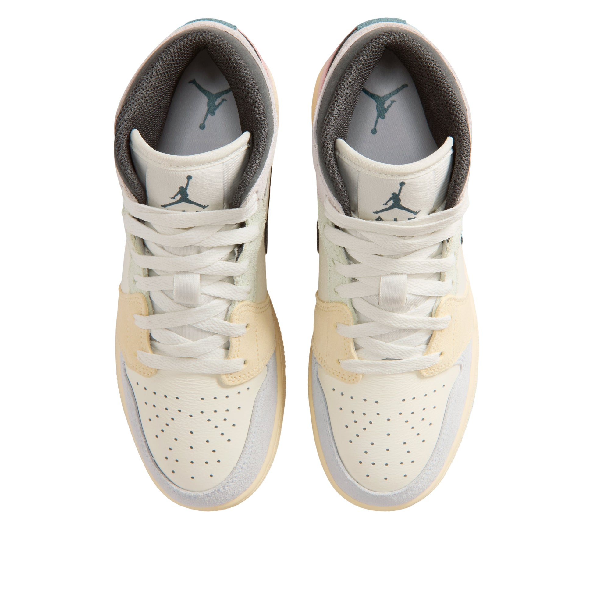 (GS) Air Jordan 1 Mid SE 'Sail Jade Aura Iced Jade' IB7053-100