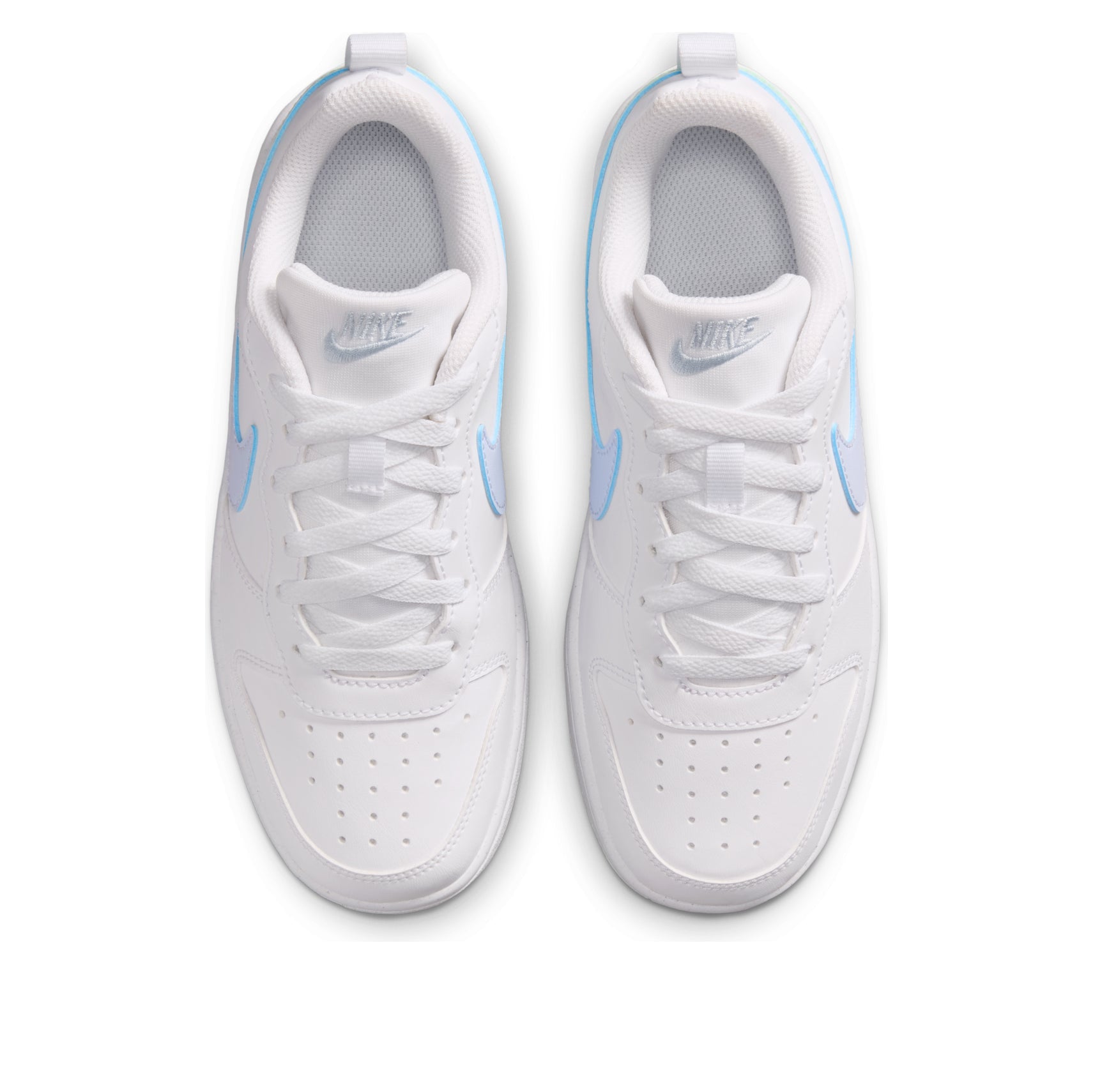 (GS) Nike Court Borough Low 'White Arctic Green Football Grey' IQ6529-100