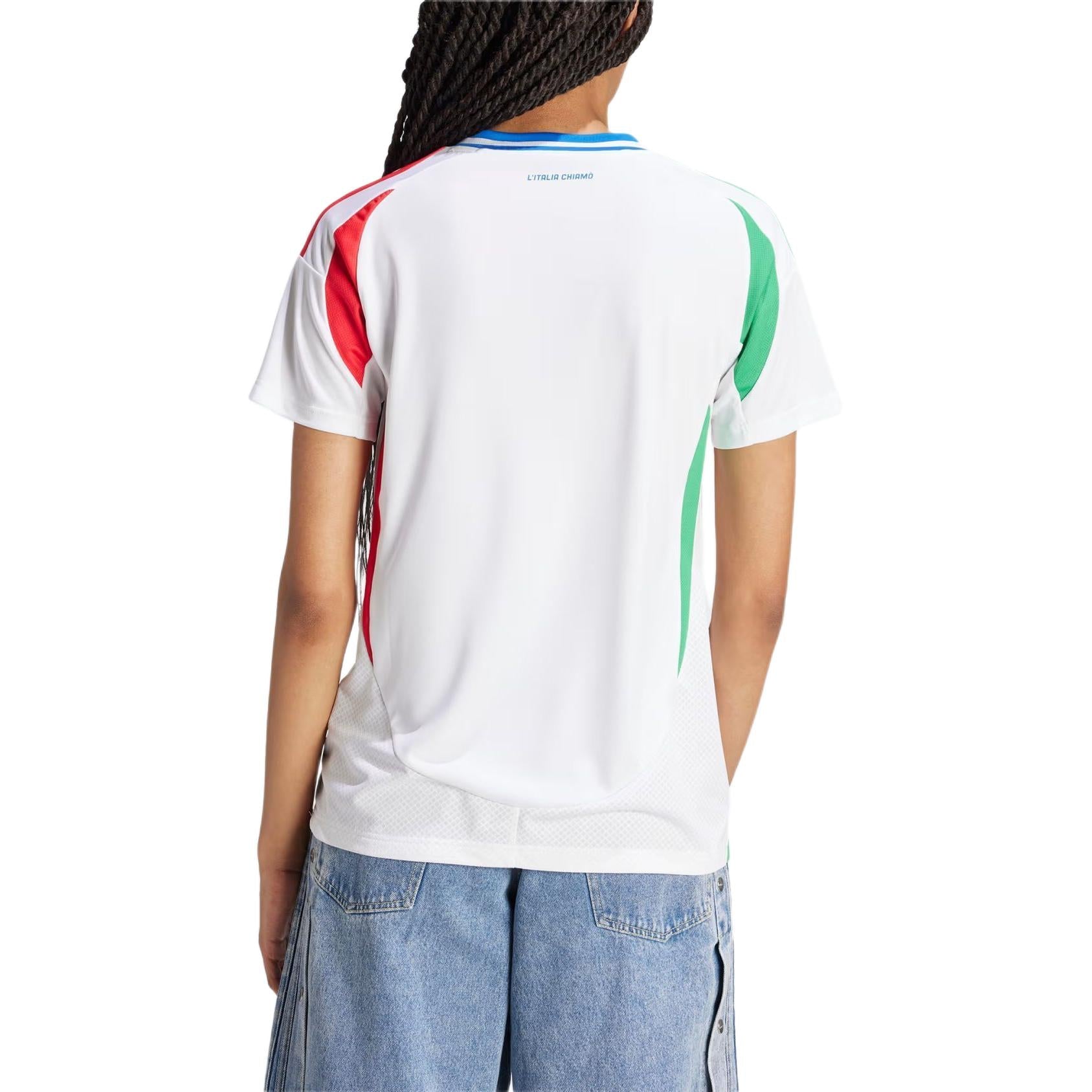 (WMNS) adidas Italy 24 Away Jersey Asia Sizing 'White' IQ0489
