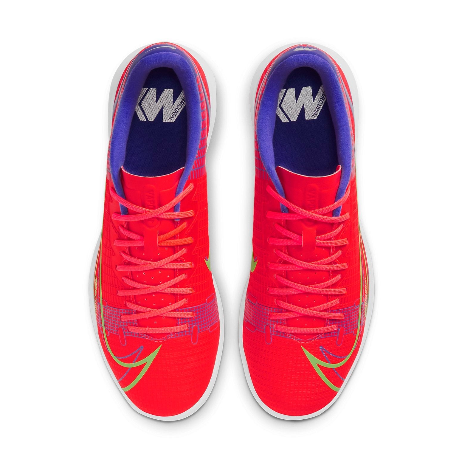 Nike Vapor 14 Academy IC Indoor Court 'Brt Crimson Mtlc Silver Indigo Burst' CV0973-600